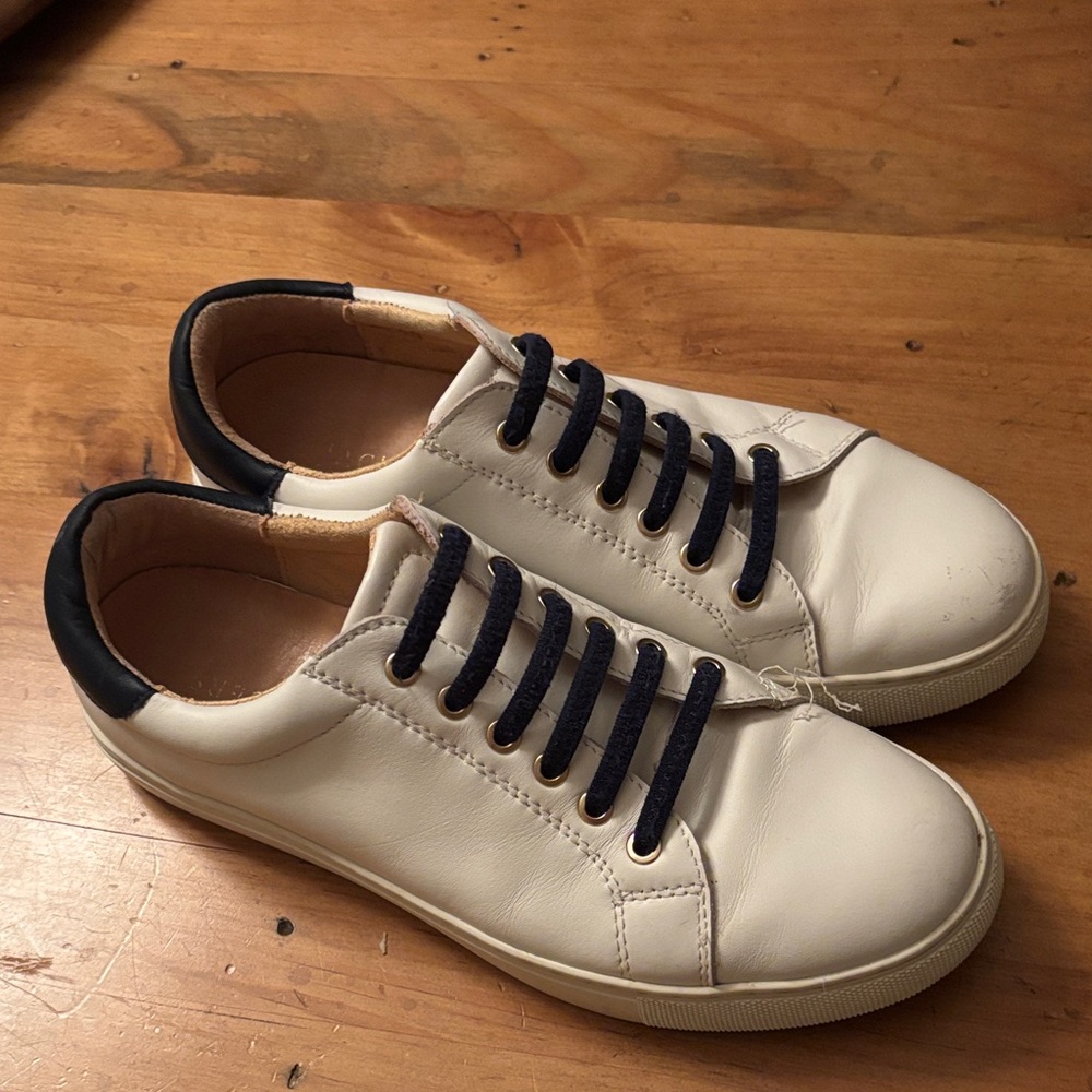 Jack Rogers White and Navy Women’s  Sneakers